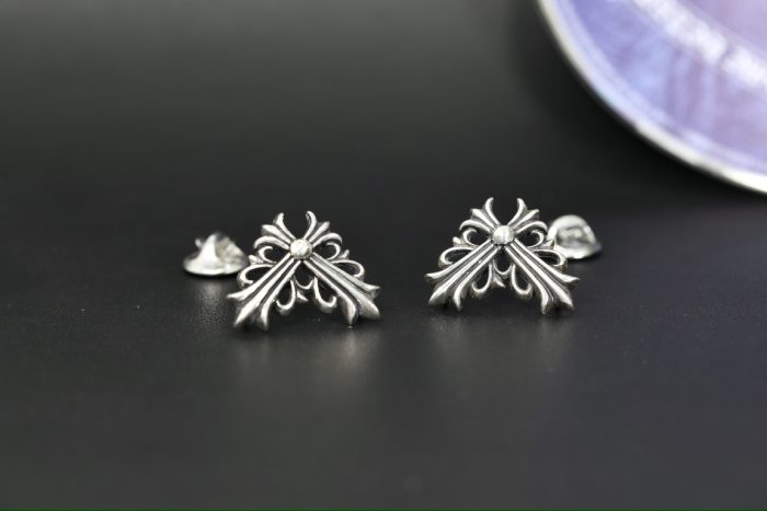 クロムハーツ CHROME HEARTS フローラルクロス スモールブローチ 2個セット - 画像 (2)