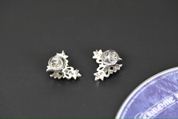 クロムハーツ CHROME HEARTS フローラルクロス スモールブローチ 2個セット - 画像 (6)