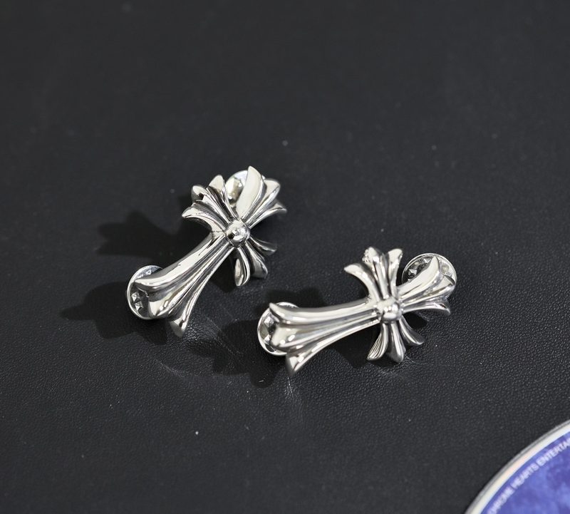 クロムハーツ CHROME HEARTS CHクロス ブローチ 2個セット