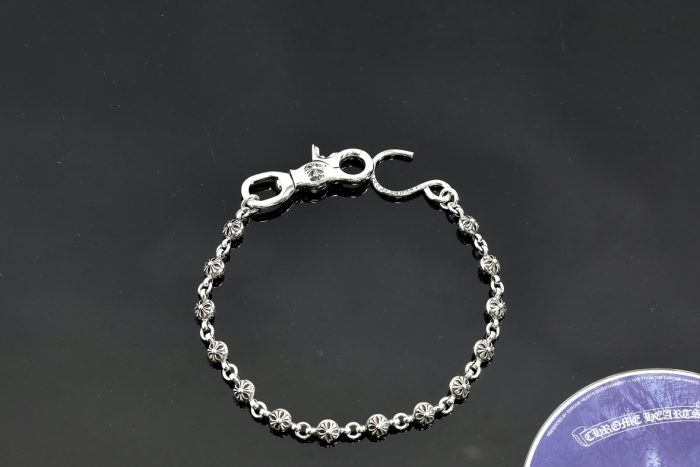クロムハーツ Chrome Hearts 1クリップ ショートウォレットチェーン クロスボール シルバー - 画像 (4)
