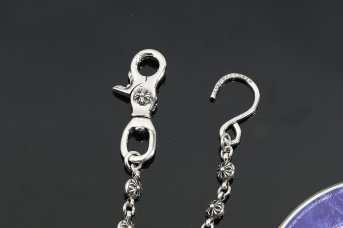 クロムハーツ Chrome Hearts 1クリップ ショートウォレットチェーン クロスボール シルバー - 画像 (7)