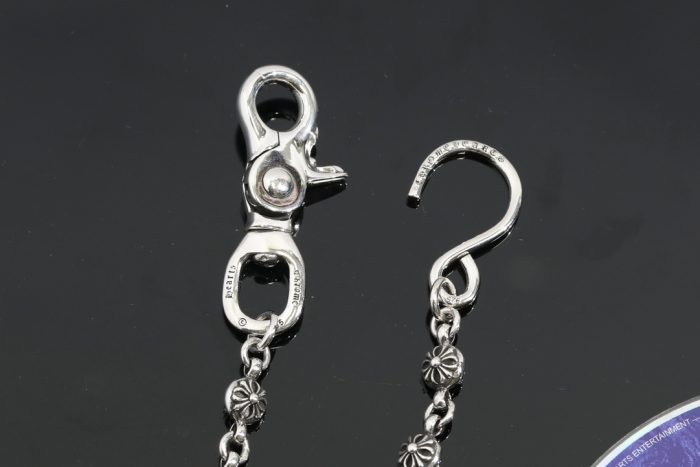 クロムハーツ Chrome Hearts 1クリップ ショートウォレットチェーン クロスボール シルバー - 画像 (8)