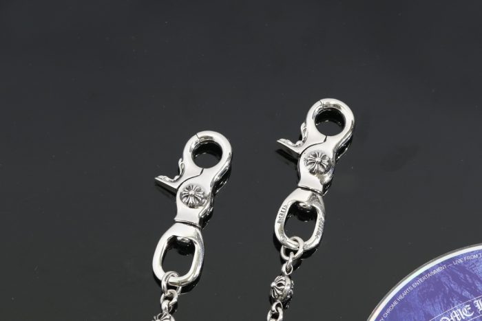 クロムハーツ Chrome Hearts 2クリップショート CHプラスボール シルバーウォレットチェーン - 画像 (7)