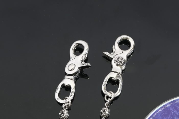 クロムハーツ Chrome Hearts 2クリップショート CHプラスボール シルバーウォレットチェーン - 画像 (8)
