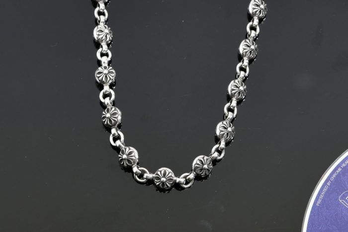 クロムハーツ CHROME HEARTS 26CHプラスボール 2クリップ ショートウォレットチェーン シルバー - 画像 (5)