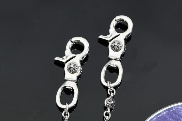 クロムハーツ CHROME HEARTS 26CHプラスボール 2クリップ ショートウォレットチェーン シルバー - 画像 (7)