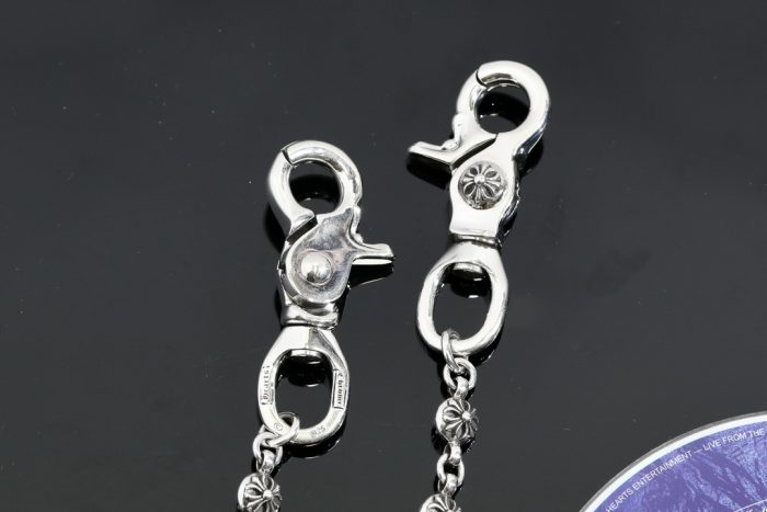 クロムハーツ CHROME HEARTS 26CHプラスボール 2クリップ ショートウォレットチェーン シルバー - 画像 (8)