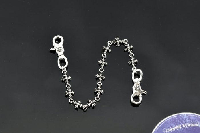 クロムハーツ CHROME HEARTS 11CHプラス 2クリップ ショートウォレットチェーン シルバー