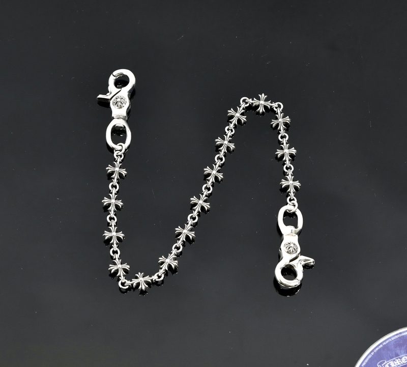 クロムハーツ CHROME HEARTS 15CHプラス 2クリップ ショート シルバーウォレットチェーン