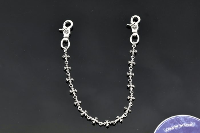 クロムハーツ CHROME HEARTS 15CHプラス 2クリップ ショートウォレットチェーン シルバー - 画像 (5)