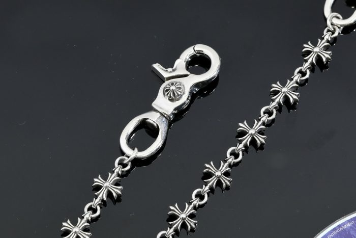 クロムハーツ CHROME HEARTS 15CHプラス 2クリップ ショートウォレットチェーン シルバー - 画像 (6)