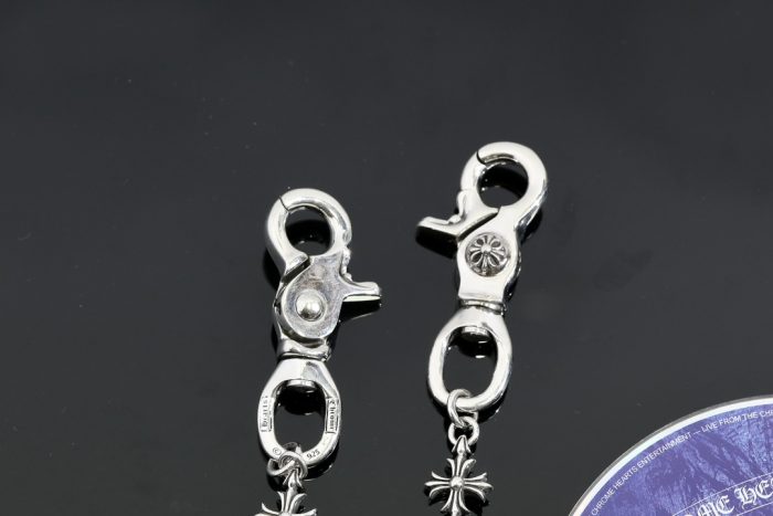 クロムハーツ CHROME HEARTS 15CHプラス 2クリップ ショートウォレットチェーン シルバー - 画像 (8)