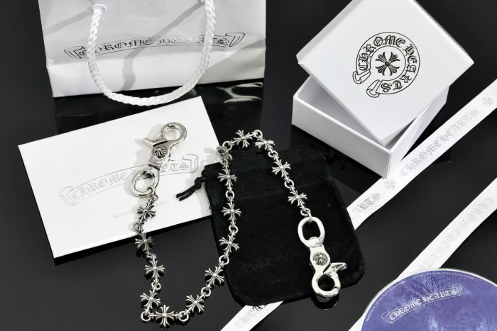 クロムハーツ CHROME HEARTS 15CHプラス 2クリップ ショートウォレットチェーン シルバー - 画像 (9)
