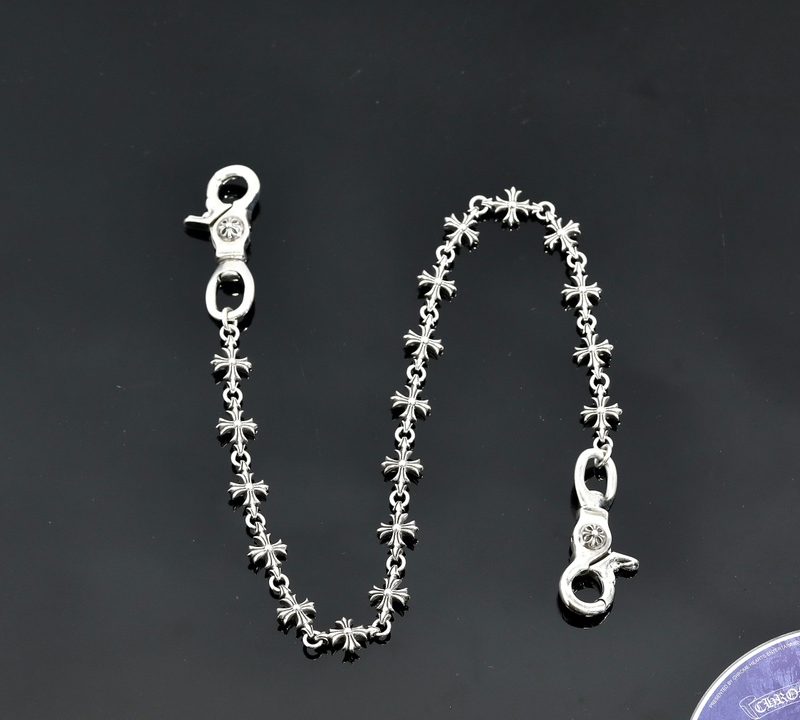 クロムハーツ CHROME HEARTS CHプラス 2クリップ ショートウォレットチェーン シルバー