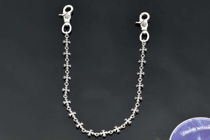 クロムハーツ CHROME HEARTS CHプラス 2クリップ ショートウォレットチェーン シルバー - 画像 (3)
