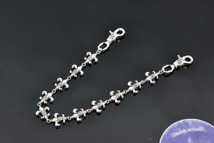 クロムハーツ CHROME HEARTS BSフレア 2クリップ ショートウォレットチェーン シルバー - 画像 (3)