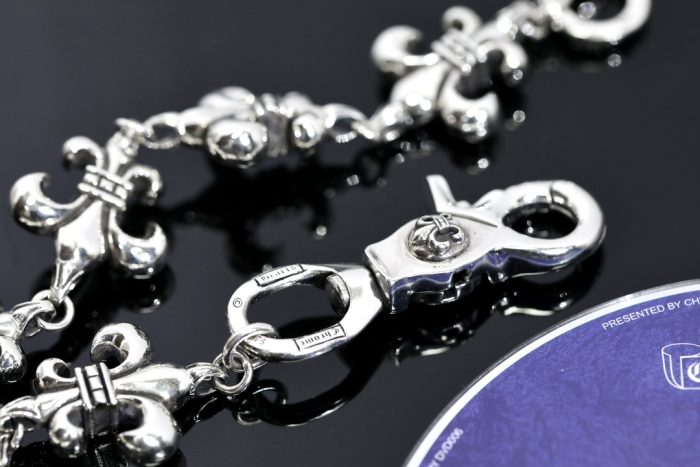 クロムハーツ CHROME HEARTS BSフレア 2クリップ ショートウォレットチェーン シルバー - 画像 (7)