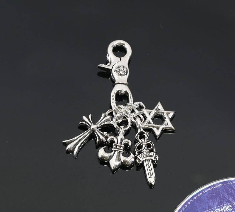 クロムハーツ CHROME HEARTS スイベルキーリング マルチクロス シルバーキーリング