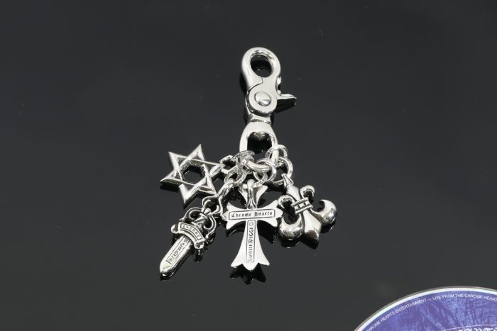 クロムハーツ CHROME HEARTS スイベルキーリング マルチクロス シルバーキーリング - 画像 (2)