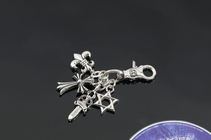 クロムハーツ CHROME HEARTS スイベルキーリング マルチクロス シルバーキーリング - 画像 (3)