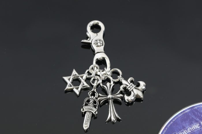 クロムハーツ CHROME HEARTS スイベルキーリング マルチクロス シルバーキーリング - 画像 (5)
