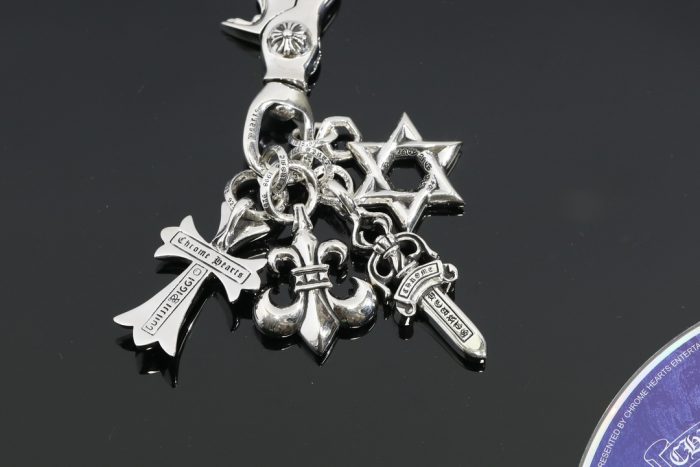 クロムハーツ CHROME HEARTS スイベルキーリング マルチクロス シルバーキーリング - 画像 (6)