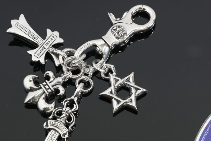 クロムハーツ CHROME HEARTS スイベルキーリング マルチクロス シルバーキーリング - 画像 (7)