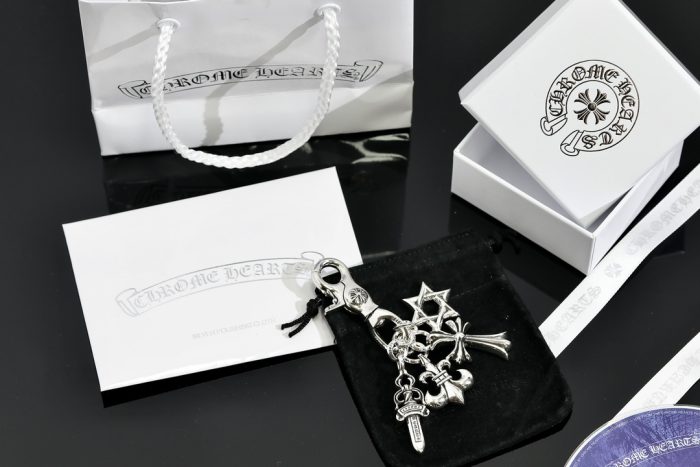 クロムハーツ CHROME HEARTS スイベルキーリング マルチクロス シルバーキーリング - 画像 (8)