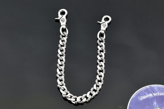 クロムハーツ CHROME HEARTS ファンシー 2クリップショート シルバーウォレットチェーン - 画像 (2)