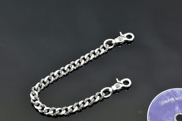クロムハーツ CHROME HEARTS ファンシー 2クリップショート シルバーウォレットチェーン - 画像 (4)