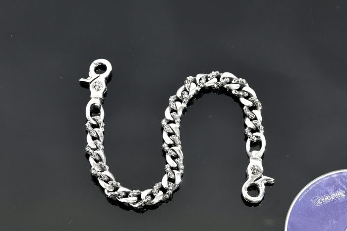 クロムハーツ CHROME HEARTS ファンシー 2クリップショート シルバーウォレットチェーン