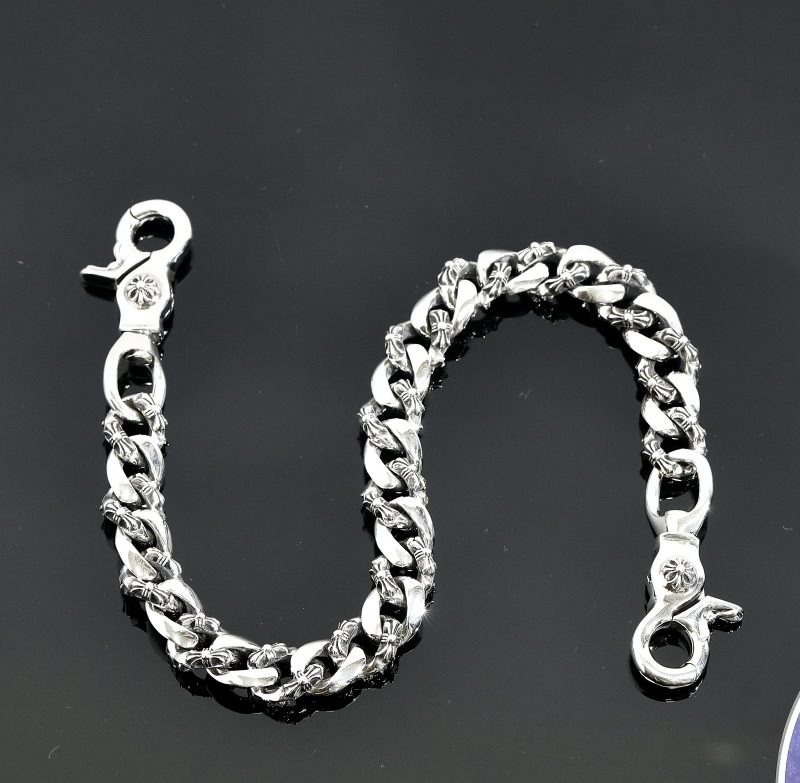 クロムハーツ CHROME HEARTS ファンシー 2クリップショート シルバーウォレットチェーン