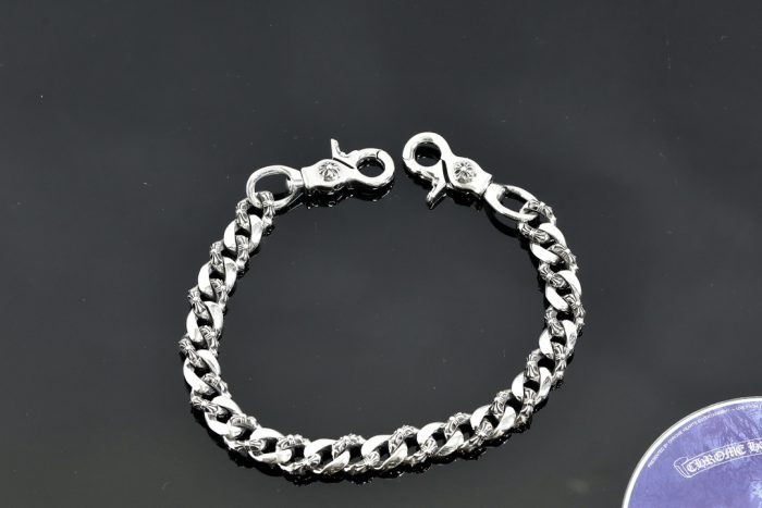 クロムハーツ CHROME HEARTS ファンシー 2クリップショート シルバーウォレットチェーン - 画像 (5)