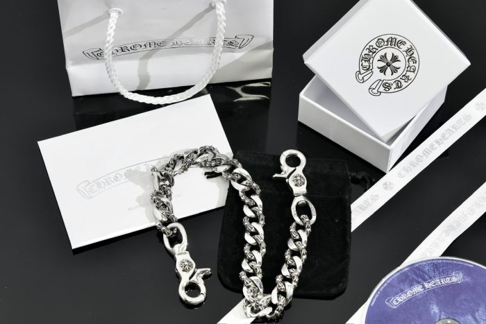 クロムハーツ CHROME HEARTS ファンシー 2クリップショート シルバーウォレットチェーン - 画像 (9)