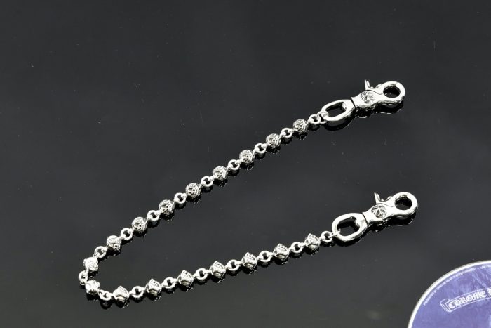 クロムハーツ CHROME HEARTS ケルテックボール 2クリップショート シルバーウォレットチェーン - 画像 (3)
