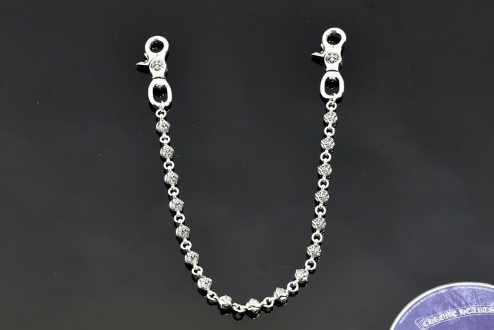 クロムハーツ CHROME HEARTS ケルテックボール 2クリップショート シルバーウォレットチェーン - 画像 (4)
