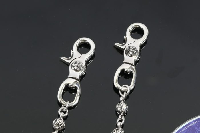 クロムハーツ CHROME HEARTS ケルテックボール 2クリップショート シルバーウォレットチェーン - 画像 (8)