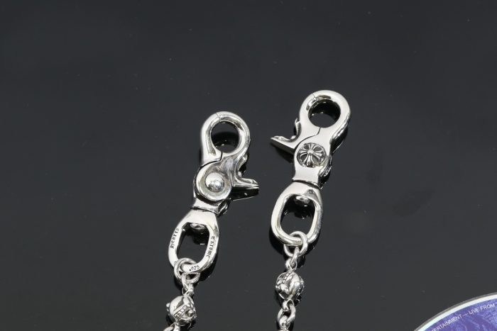クロムハーツ CHROME HEARTS ケルテックボール 2クリップショート シルバーウォレットチェーン - 画像 (7)