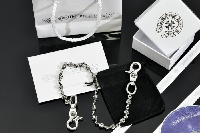 クロムハーツ CHROME HEARTS CHプラスボール 2クリップショート シルバーウォレットチェーン - 画像 (9)