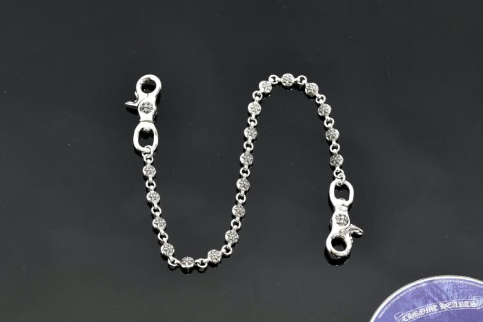 クロムハーツ CHROME HEARTS スターボール 2クリップショート シルバーウォレットチェーン