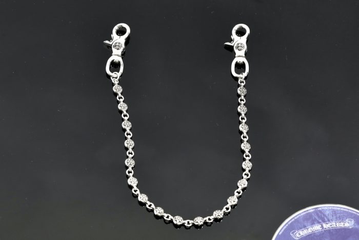 クロムハーツ CHROME HEARTS スターボール 2クリップショート シルバーウォレットチェーン - 画像 (2)