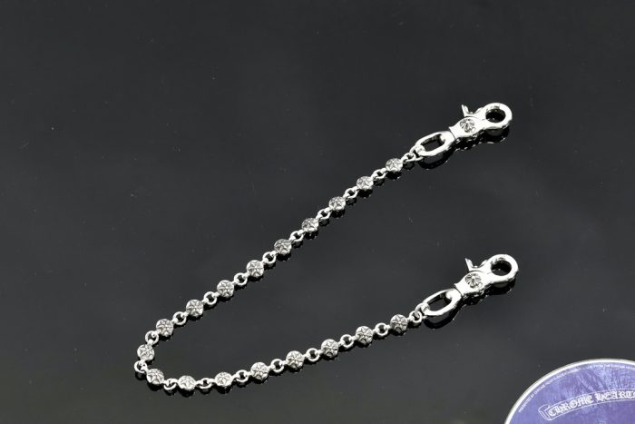 クロムハーツ CHROME HEARTS スターボール 2クリップショート シルバーウォレットチェーン - 画像 (3)