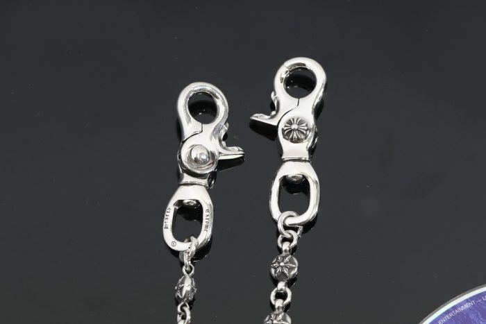 クロムハーツ CHROME HEARTS スターボール 2クリップショート シルバーウォレットチェーン - 画像 (8)