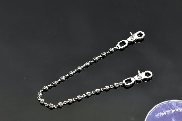 クロムハーツ CHROME HEARTS クローボール 2クリップショート シルバーウォレットチェーン - 画像 (2)