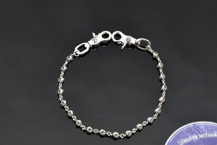 クロムハーツ CHROME HEARTS クローボール 2クリップショート シルバーウォレットチェーン - 画像 (4)