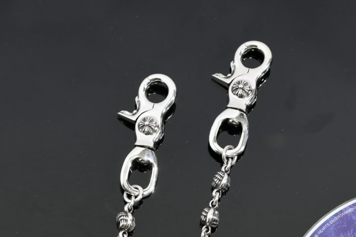 クロムハーツ CHROME HEARTS クローボール 2クリップショート シルバーウォレットチェーン - 画像 (6)