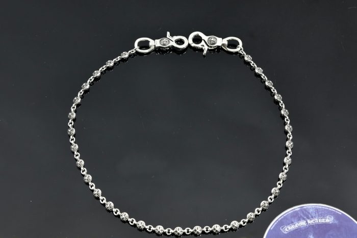 クロムハーツ CHROME HEARTS 31CHプラスボール 2クリップ ショートウォレットチェーン シルバー - 画像 (3)