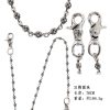 クロムハーツ CHROME HEARTS 31CHプラスボール 2クリップ ショートウォレットチェーン シルバー - 画像 (10)
