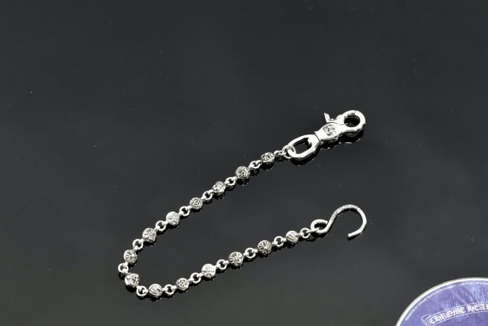 クロムハーツ Chrome Hearts ショートマルチボール シルバーウォレットチェーン 1クリップ - 画像 (4)