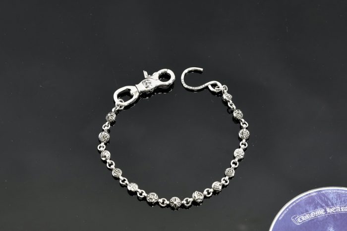 クロムハーツ Chrome Hearts ショートマルチボール シルバーウォレットチェーン 1クリップ - 画像 (3)